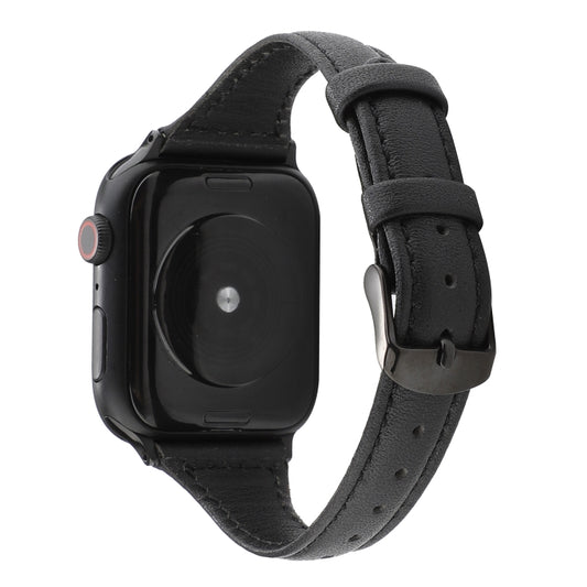Bracelet en cuir véritable texturé Crazy Horse, For Apple Watch Series 7 41mm / 6 & SE & 5 & 4 40mm / 3 & 2 & 1 38mm, For Apple Watch Series 8&7 41mm / SE 2&6&SE&5&4 40mm / 3&2&1 38mm