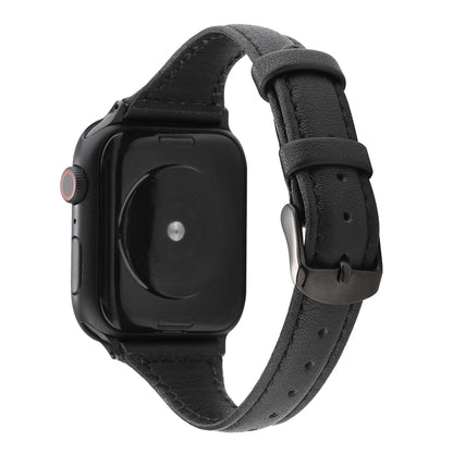 Bracelet en cuir véritable texturé Crazy Horse, For Apple Watch Series 7 41mm / 6 & SE & 5 & 4 40mm / 3 & 2 & 1 38mm, For Apple Watch Series 8&7 41mm / SE 2&6&SE&5&4 40mm / 3&2&1 38mm                                                                     ...