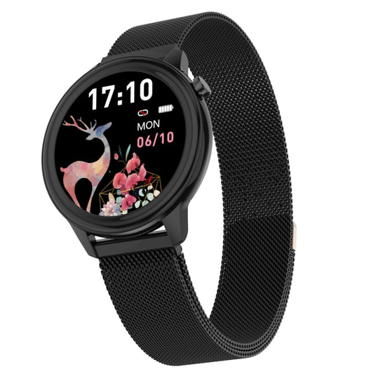 F80 1,3 pouces écran couleur TFT IP68 étanche femmes montre intelligente, moniteur de température corporelle de soutien/moniteur de pression artérielle/rappel du cycle menstruel