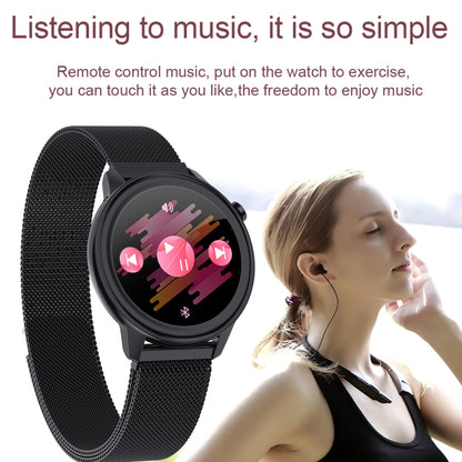 F80 1,3 pouces écran couleur TFT IP68 étanche femmes montre intelligente, moniteur de température corporelle de soutien/moniteur de pression artérielle/rappel du cycle menstruel