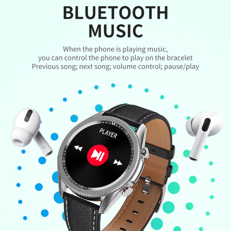 M98 1,28 pouces IPS écran couleur IP67 montre intelligente étanche, moniteur de sommeil/moniteur de fréquence cardiaque/appel Bluetooth, style : bracelet en acier, Steel Strap(Black), Steel Strap(Silver)