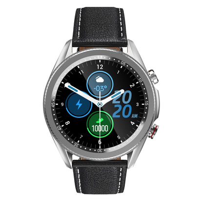M98 1,28 pouces IPS Écran Couleur IP67 Montre Intelligente Étanche, Prise en Charge du Moniteur de Sommeil / Moniteur de Fréquence Cardiaque / Appel Bluetooth, Style: Bracelet en Cuir, Leather Strap(Silver), Leather Strap(Black)