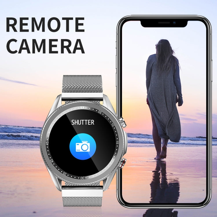 M98 1,28 pouces IPS Écran Couleur IP67 Montre Intelligente Étanche, Prise en Charge du Moniteur de Sommeil / Moniteur de Fréquence Cardiaque / Appel Bluetooth, Style: Bracelet en Cuir, Leather Strap(Silver), Leather Strap(Black)