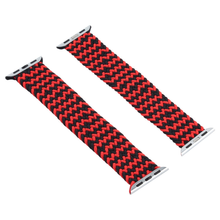 Bracelets de montre de remplacement à boucle unique tressés en nylon de couleur mélangée pour Apple Watch Series 6 & SE & 5 & 4 44mm / 3 & 2 & 1 42mm, S, M, L
