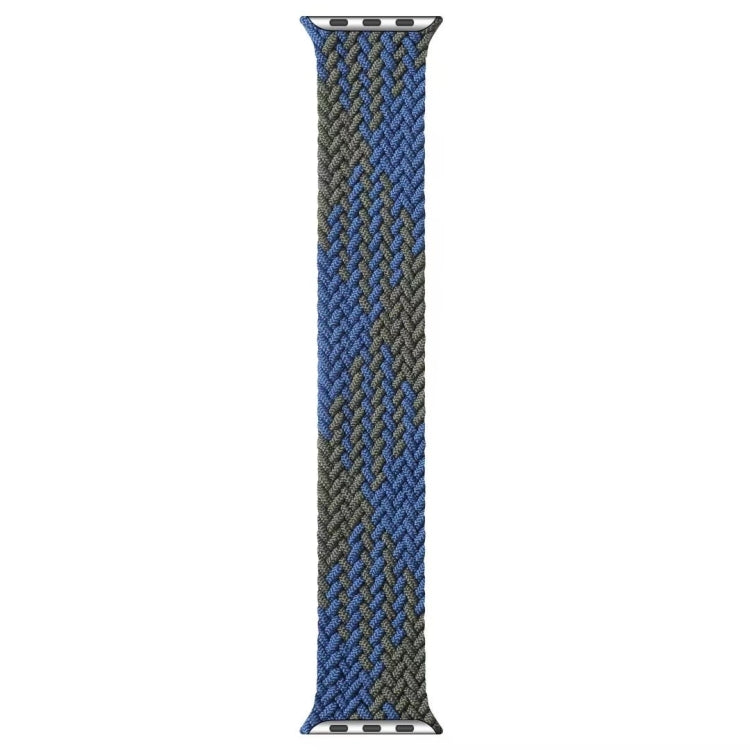 Bracelets de montre de remplacement à boucle unique tressés en nylon de couleur mélangée pour Apple Watch Series 6 & SE & 5 & 4 44mm / 3 & 2 & 1 42mm, S, M, L