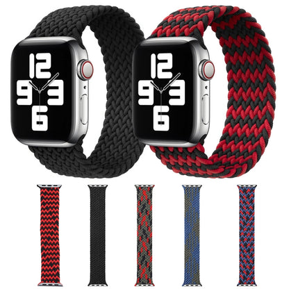 Bracelets de montre de remplacement à boucle unique tressés en nylon de couleur mélangée pour Apple Watch Series 6 & SE & 5 & 4 44mm / 3 & 2 & 1 42mm, S, M, L