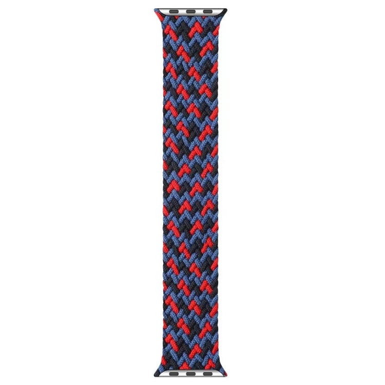 Bracelets de montre de remplacement à boucle unique tressés en nylon de couleur mélangée pour Apple Watch Series 6 & SE & 5 & 4 44mm / 3 & 2 & 1 42mm, S, M, L