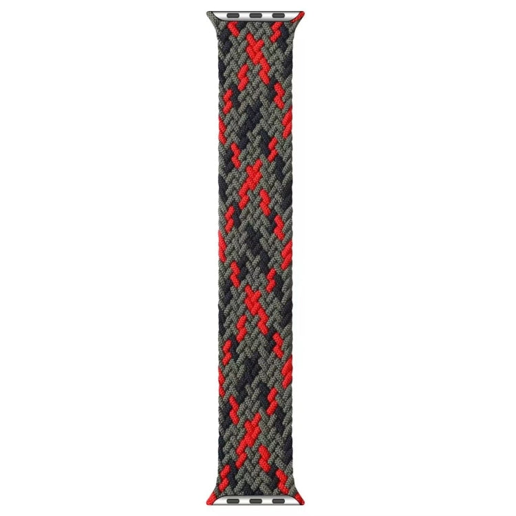 Bracelets de montre de remplacement à boucle unique tressés en nylon de couleur mélangée pour Apple Watch Series 6 & SE & 5 & 4 44mm / 3 & 2 & 1 42mm, S, M, L