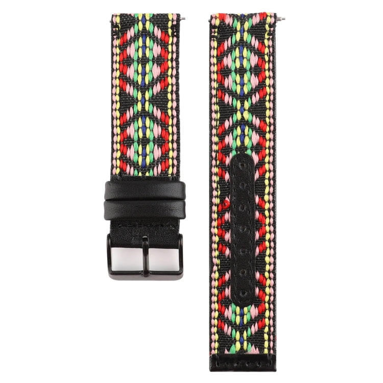 Pour bracelet en cuir véritable de style ethnique Fitbit Versa