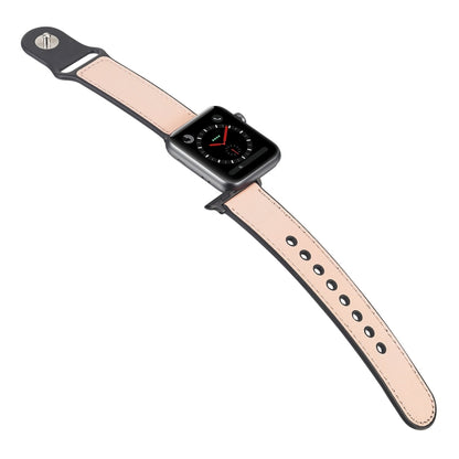 Bracelet de montre en cuir TPU pour Apple Watch Series 6 & SE & 5 & 4 40mm / 3 & 2 & 1 38mm