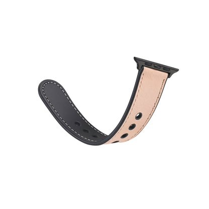 Bracelet de montre en cuir TPU pour Apple Watch Series 6 & SE & 5 & 4 40mm / 3 & 2 & 1 38mm