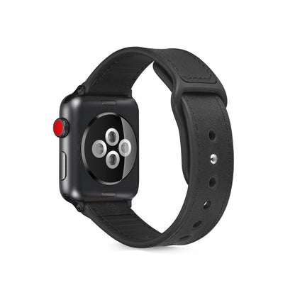 Bracelet de montre en cuir TPU pour Apple Watch Series 6 & SE & 5 & 4 44mm / 3 & 2 & 1 42mm