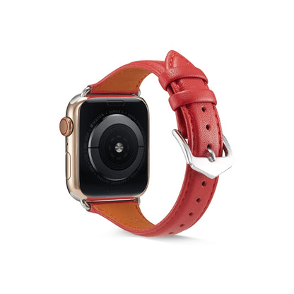 Bracelet de montre en cuir véritable pour Apple Watch Series 6 & SE & 5 & 4 40mm / 3 & 2 & 1 38mm, For Apple Watch Series 8&7 41mm / SE 2&6&SE&5&4 40mm / 3&2&1 38mm, For Apple Watch Series 7 41mm / 6 & SE & 5 & 4 40mm / 3 & 2 & 1 38mm