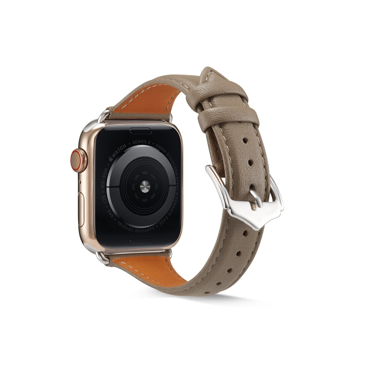 Bracelet de montre en cuir véritable pour Apple Watch Series 6 & SE & 5 & 4 40mm / 3 & 2 & 1 38mm, For Apple Watch Series 8&7 41mm / SE 2&6&SE&5&4 40mm / 3&2&1 38mm, For Apple Watch Series 7 41mm / 6 & SE & 5 & 4 40mm / 3 & 2 & 1 38mm