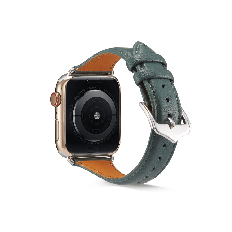 Bracelet de montre en cuir véritable pour Apple Watch Series 6 & SE & 5 & 4 40mm / 3 & 2 & 1 38mm, For Apple Watch Series 8&7 41mm / SE 2&6&SE&5&4 40mm / 3&2&1 38mm, For Apple Watch Series 7 41mm / 6 & SE & 5 & 4 40mm / 3 & 2 & 1 38mm