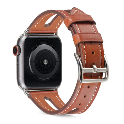 Bracelet de montre en cuir de première qualité pour Apple Watch Series 6 & SE & 5 & 4 40mm / 3 & 2 & 1 38mm