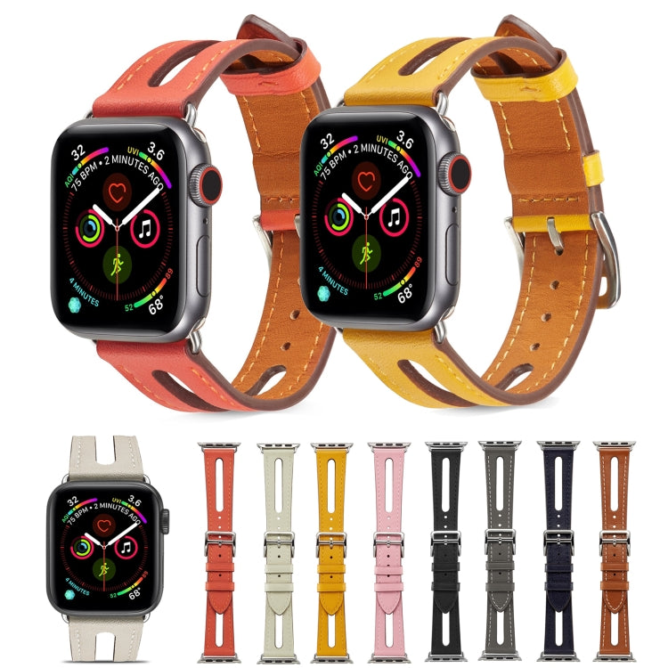 Bracelet de montre en cuir de première qualité pour Apple Watch Series 6 & SE & 5 & 4 40mm / 3 & 2 & 1 38mm