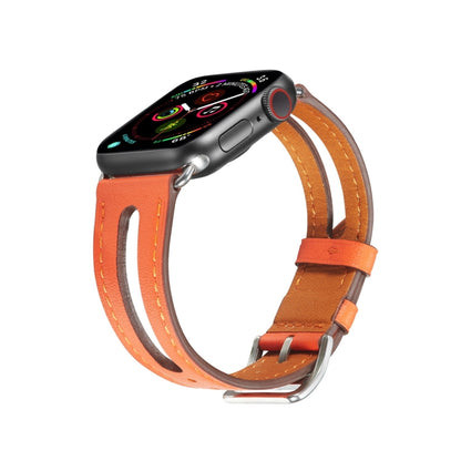 Bracelet de montre en cuir de première qualité pour Apple Watch Series 6 & SE & 5 & 4 44mm / 3 & 2 & 1 42mm