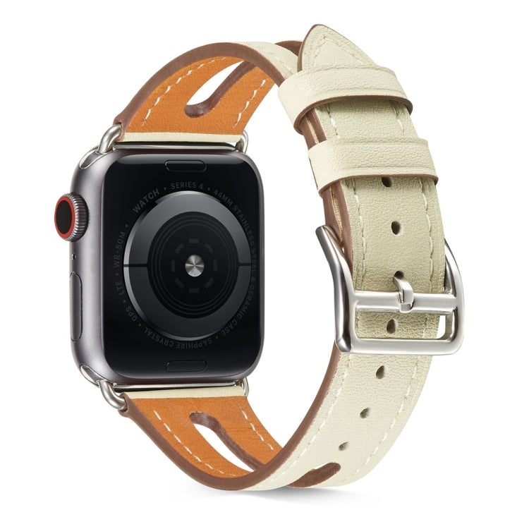 Bracelet de montre en cuir de première qualité pour Apple Watch Series 6 & SE & 5 & 4 44mm / 3 & 2 & 1 42mm