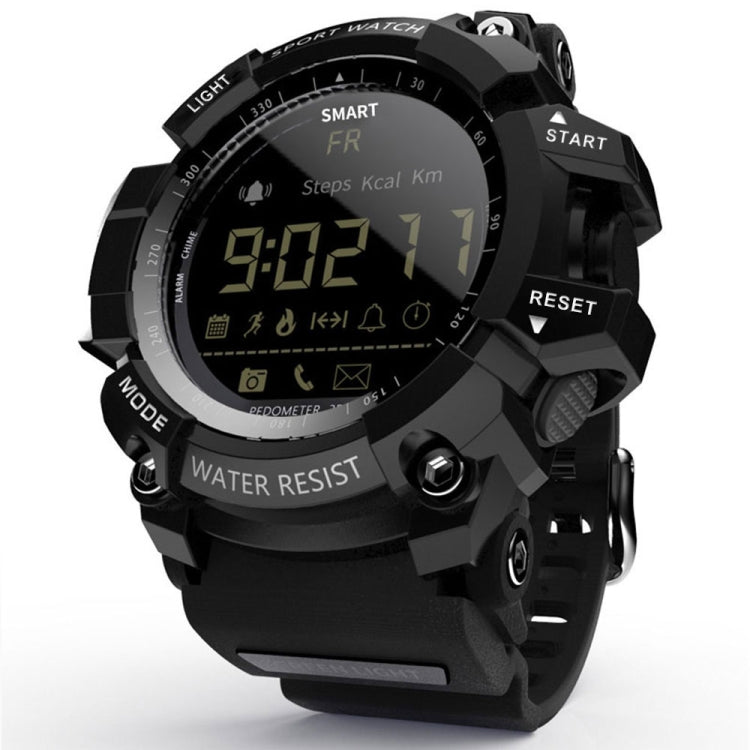 Lokmat MK16 Écran LCD 50m Montre Intelligente Étanche, Rappel d'informations de Support / Caméra à Distance / Moniteur de Mouvement de Marche