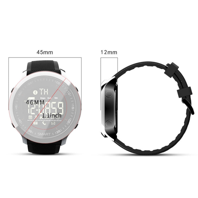 Lokmat MK18 Montre intelligente étanche IP68 à écran circulaire de 1,1 pouce, rappel d'informations de support / caméra à distance / moniteur de mouvement de marche