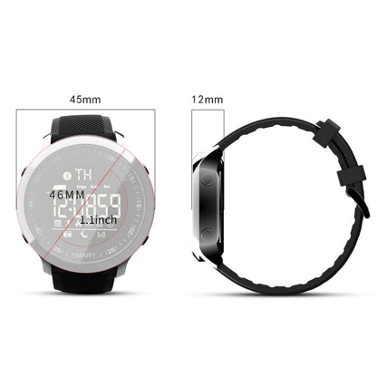 Lokmat MK18 Montre intelligente étanche IP68 à écran circulaire de 1,1 pouce, rappel d'informations de support / caméra à distance / moniteur de mouvement de marche