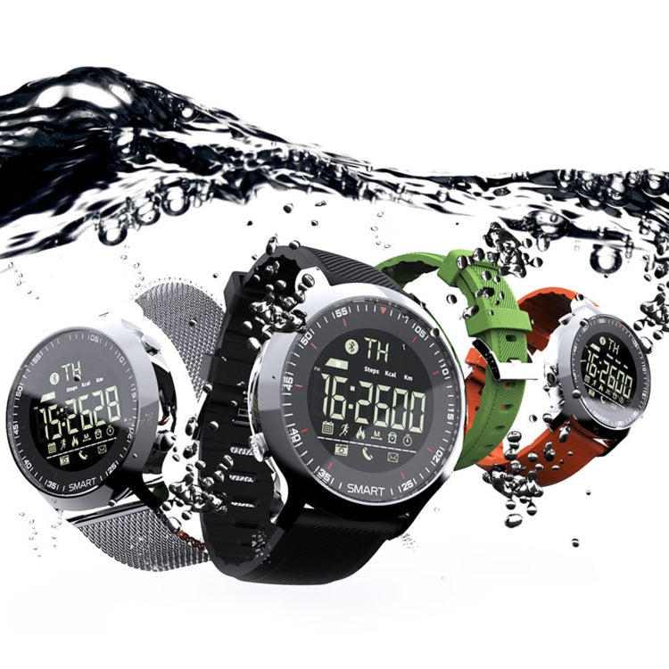 Lokmat MK18 Montre intelligente étanche IP68 à écran circulaire de 1,1 pouce, rappel d'informations de support / caméra à distance / moniteur de mouvement de marche