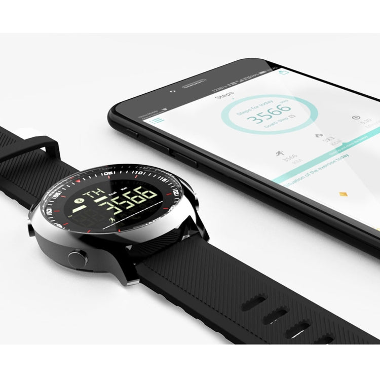 Lokmat MK18 Montre intelligente étanche IP68 à écran circulaire de 1,1 pouce, rappel d'informations de support / caméra à distance / moniteur de mouvement de marche