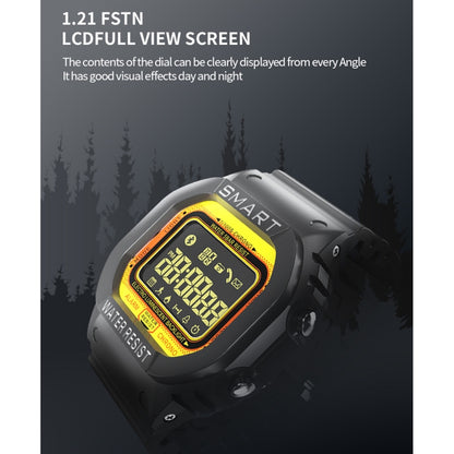 Lokmat MK22 1,21 pouces FSTN LCD Écran 50m Montre Intelligente Étanche, Rappel d'Informations de Support / Caméra à Distance / Enregistrement Sportif