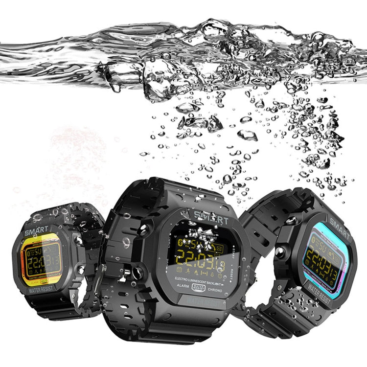 Lokmat MK22 1,21 pouces FSTN LCD Écran 50m Montre Intelligente Étanche, Rappel d'Informations de Support / Caméra à Distance / Enregistrement Sportif