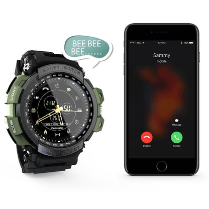 Lokmat MK28 1,4 pouces FSTN Écran IP68 Montre Intelligente Étanche, Rappel d'Informations de Support / Caméra à Distance / Enregistrement Sportif