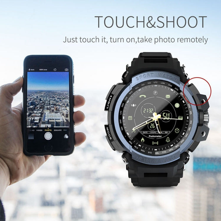 Lokmat MK28 1,4 pouces FSTN Écran IP68 Montre Intelligente Étanche, Rappel d'Informations de Support / Caméra à Distance / Enregistrement Sportif