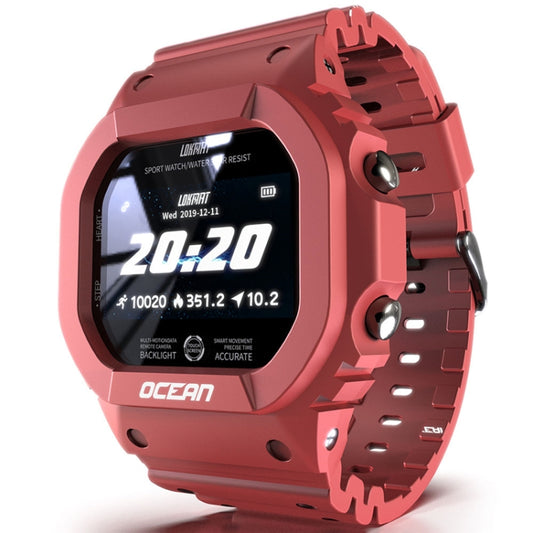 Lokmat OCEAN 1,14 pouces TFT Écran Tactile IP68 Montre Intelligente Étanche, Rappel d'Informations de Support / Moniteur de Sommeil / Enregistrement Sportif