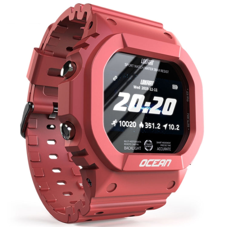 Lokmat OCEAN 1,14 pouces TFT Écran Tactile IP68 Montre Intelligente Étanche, Rappel d'Informations de Support / Moniteur de Sommeil / Enregistrement Sportif