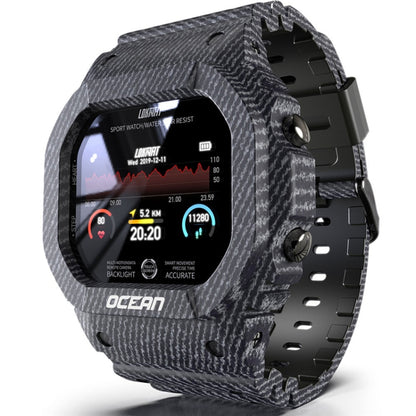 Lokmat OCEAN 1,14 pouces TFT Écran Tactile IP68 Montre Intelligente Étanche, Rappel d'Informations de Support / Moniteur de Sommeil / Enregistrement Sportif