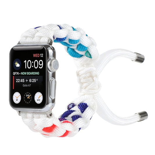 Bracelet de montre en cordon parapluie tressé, For Apple Watch Ultra 49mm / Series 8&7 45mm / SE 2&6&SE&5&4 44mm / 3&2&1 42mm, For Apple Watch Series 8&7 41mm / SE 2&6&SE&5&4 40mm / 3&2&1 38mm                                                            ...