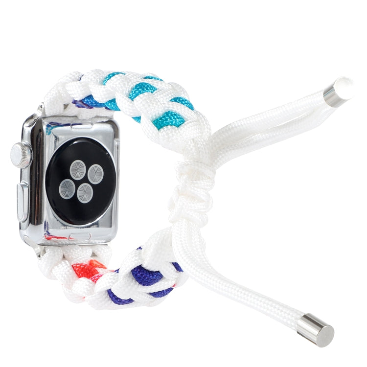 Bracelet de montre en cordon parapluie tressé, For Apple Watch Ultra 49mm / Series 8&7 45mm / SE 2&6&SE&5&4 44mm / 3&2&1 42mm, For Apple Watch Series 8&7 41mm / SE 2&6&SE&5&4 40mm / 3&2&1 38mm                                                            ...