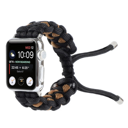 Bracelet de montre en cordon parapluie tressé, For Apple Watch Ultra 49mm / Series 8&7 45mm / SE 2&6&SE&5&4 44mm / 3&2&1 42mm, For Apple Watch Series 8&7 41mm / SE 2&6&SE&5&4 40mm / 3&2&1 38mm                                                            ...