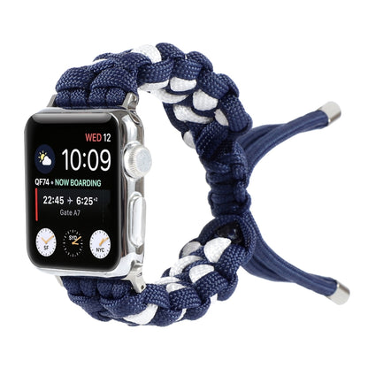 Bracelet de montre en cordon parapluie tressé, For Apple Watch Ultra 49mm / Series 8&7 45mm / SE 2&6&SE&5&4 44mm / 3&2&1 42mm, For Apple Watch Series 8&7 41mm / SE 2&6&SE&5&4 40mm / 3&2&1 38mm                                                            ...