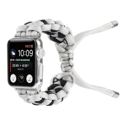 Bracelet de montre en cordon parapluie tressé, For Apple Watch Ultra 49mm / Series 8&7 45mm / SE 2&6&SE&5&4 44mm / 3&2&1 42mm, For Apple Watch Series 8&7 41mm / SE 2&6&SE&5&4 40mm / 3&2&1 38mm                                                            ...