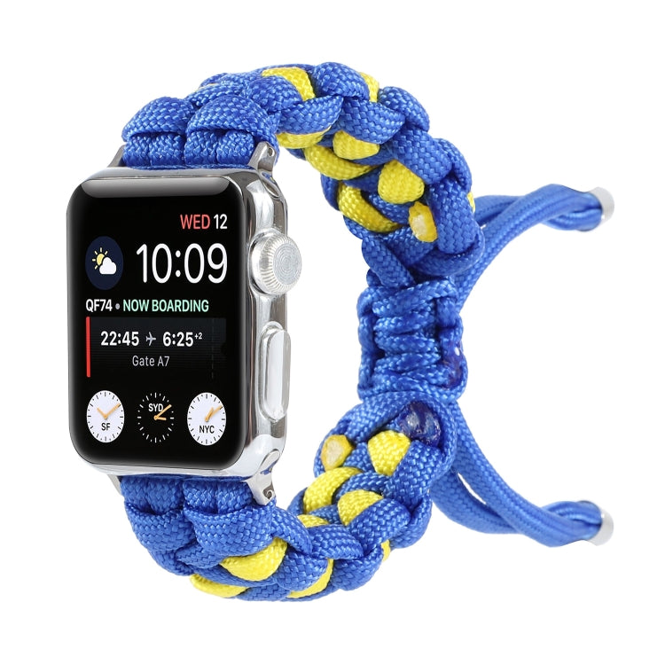 Bracelet de montre en cordon parapluie tressé, For Apple Watch Ultra 49mm / Series 8&7 45mm / SE 2&6&SE&5&4 44mm / 3&2&1 42mm, For Apple Watch Series 8&7 41mm / SE 2&6&SE&5&4 40mm / 3&2&1 38mm                                                            ...