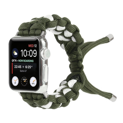 Bracelet de montre en cordon parapluie tressé, For Apple Watch Ultra 49mm / Series 8&7 45mm / SE 2&6&SE&5&4 44mm / 3&2&1 42mm, For Apple Watch Series 8&7 41mm / SE 2&6&SE&5&4 40mm / 3&2&1 38mm                                                            ...