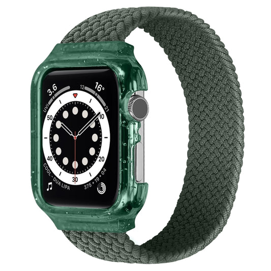 Bracelets de montre de remplacement Weave avec cadre pour Apple Watch Series 6 & SE & 5 & 4 40mm / 3 & 2 & 1 38mm, 128mm, 135mm, 140mm, 145mm, 150mm, 155mm