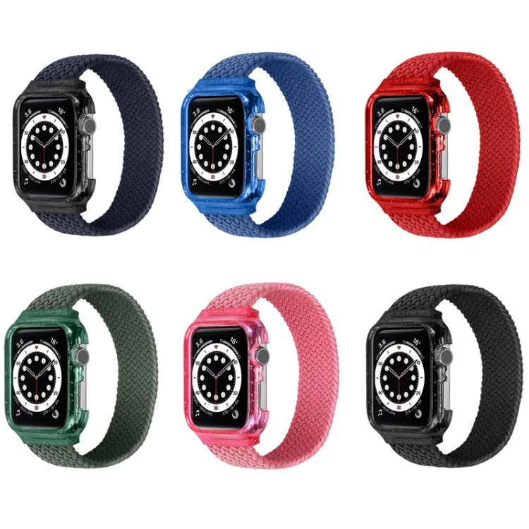 Bracelets de montre de remplacement Weave avec cadre pour Apple Watch Series 6 & SE & 5 & 4 40mm / 3 & 2 & 1 38mm, 128mm, 135mm, 140mm, 145mm, 150mm, 155mm