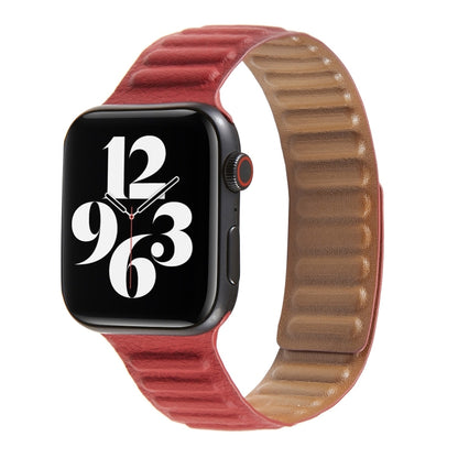 Bracelet de montre en cuir à boucle pour Apple Watch Series 6 & SE & 5 & 4 40mm / 3 & 2 & 1 38mm, For Apple Watch Series 7 41mm / 6 & SE & 5 & 4 40mm / 3 & 2 & 1 38mm