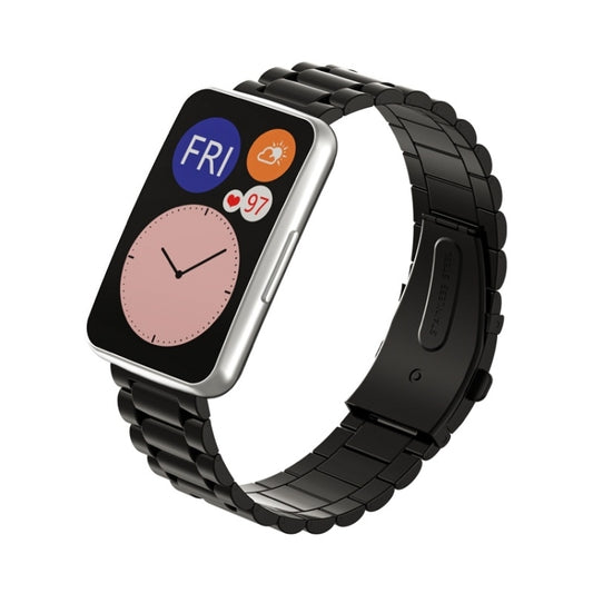 Pour Huawei Watch Fit Bracelet de remplacement en métal à trois perles