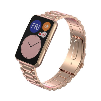 Pour Huawei Watch Fit Bracelet de remplacement en métal à trois perles