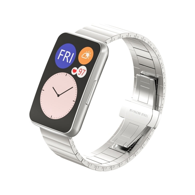 Pour Huawei Watch Fit Bracelet de rechange en métal avec joint en bambou