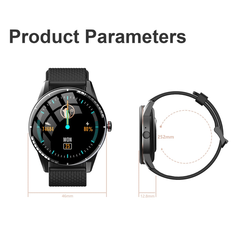 H6 1,28 pouces écran tactile IP67 montre intelligente étanche, prise en charge des appels Bluetooth/surveillance du sommeil/surveillance de la fréquence cardiaque