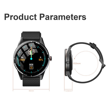 H6 1,28 pouces écran tactile IP67 montre intelligente étanche, prise en charge des appels Bluetooth/surveillance du sommeil/surveillance de la fréquence cardiaque